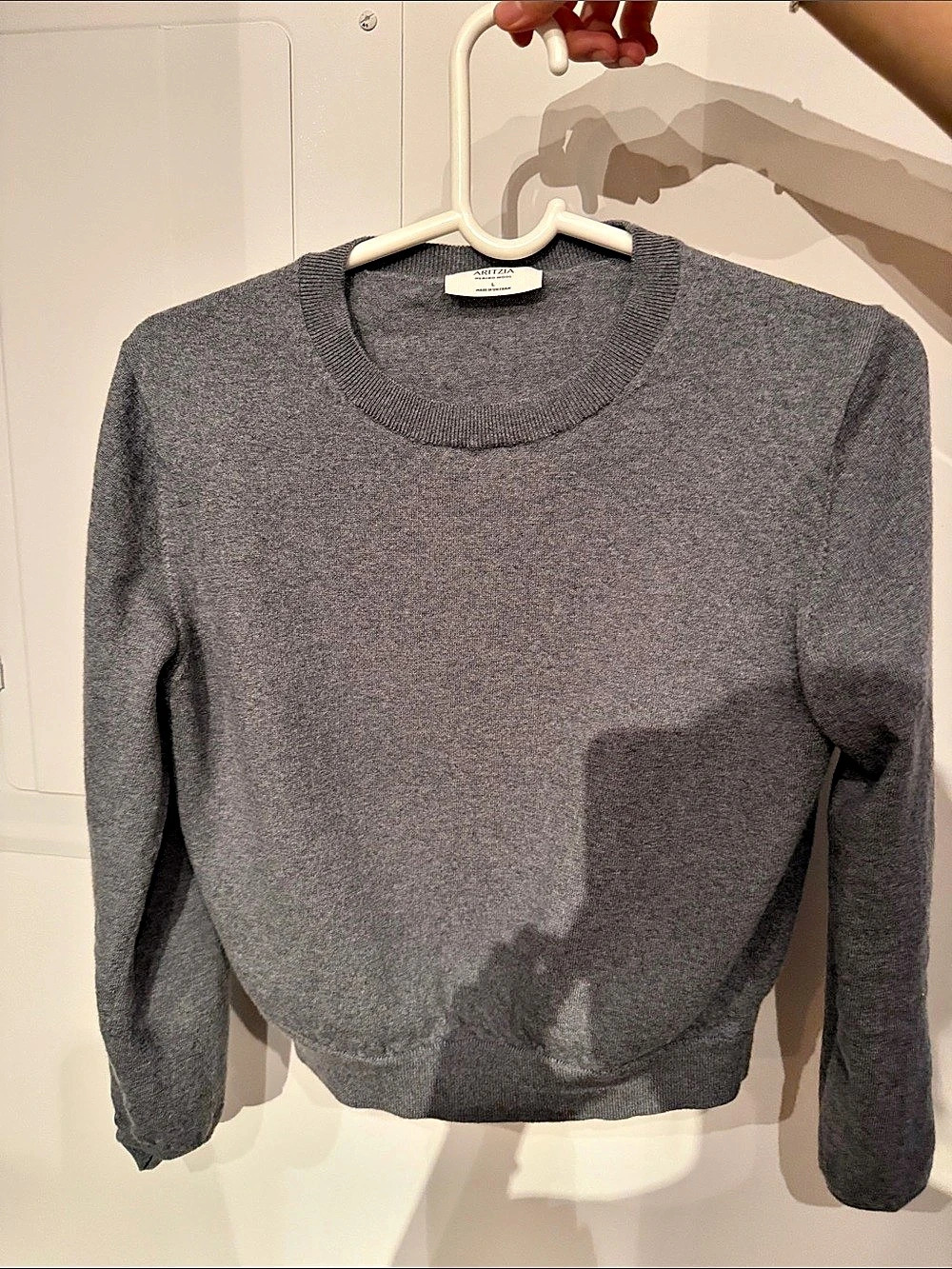 Aritzia Gray Wool Crewneck Sweater Like New